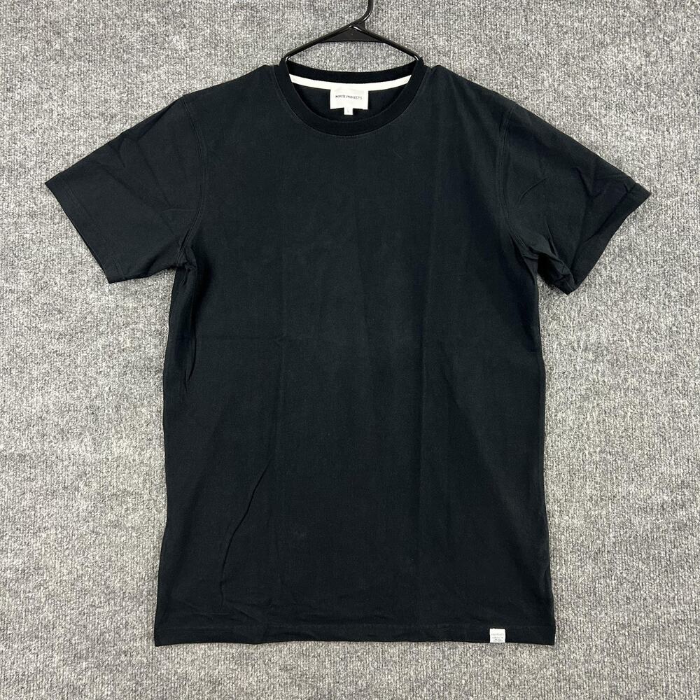 Norse Projects Shirt Mens Large Niels Standard SS Black Cotton Tee Minimalist